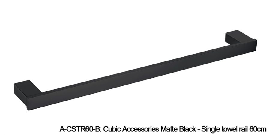 Cubic accessories matte black
